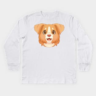 Cute Toller Kids Long Sleeve T-Shirt